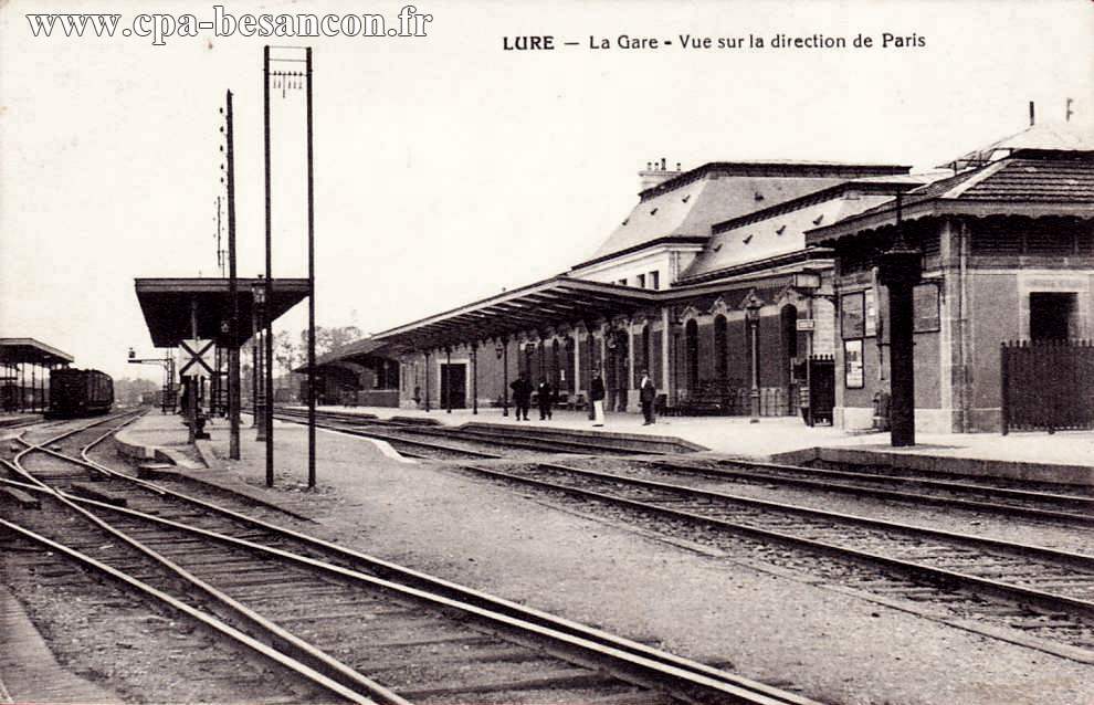 LURE - La Gare - Vue sur la direction de Paris